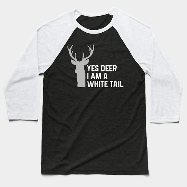 White Tail Deer Hunting Baseball T-Shirt by TriHarder12